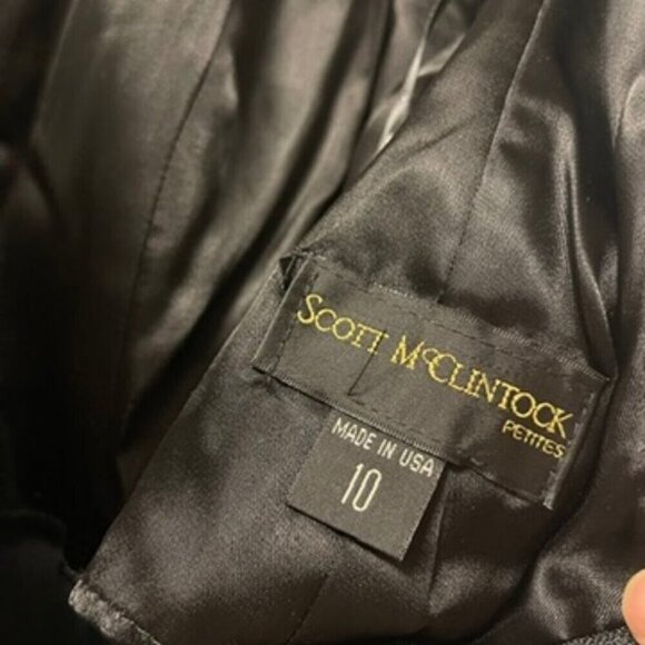 Scott McClintock Sleeveless Velvet Dress Black – 10P - Picture 7 of 12